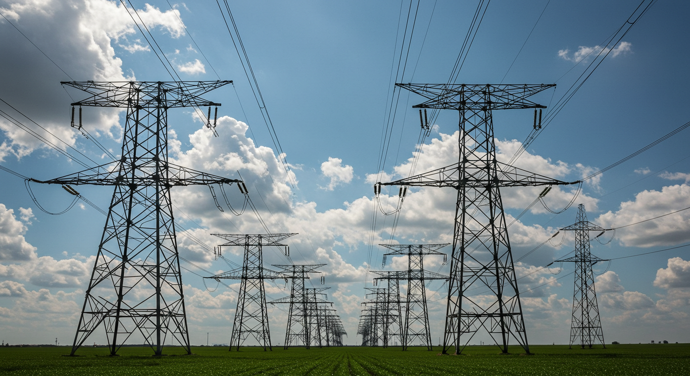 Substation towers