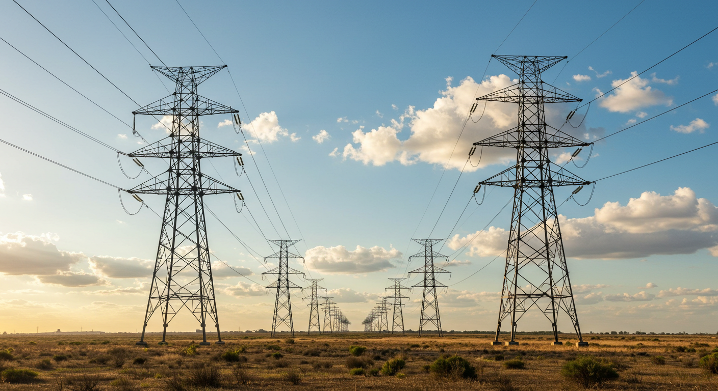 power gird towers